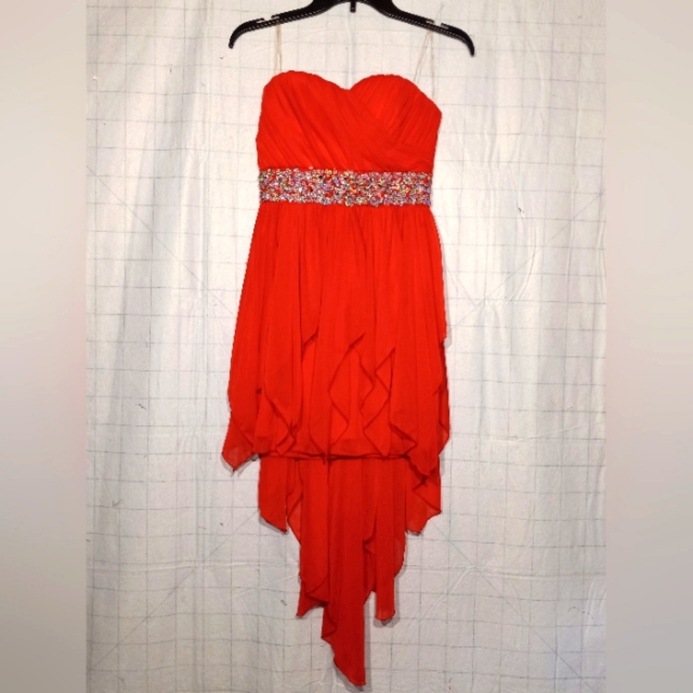 Sequin Hearts red formal dress size 5